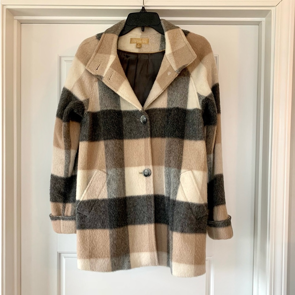 Plaid Coat (Heavier Shacket) - Size Small